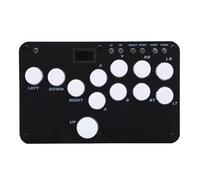 Fight Stick, 12 Touches RVB, Effets de Lumière, Faible Latence échangeable à Chaud, avec Micrologiciel GP2040-CE, pour Steam Deck Switch 2 RasPi IOS OS X