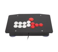Fight Stick pour PC, pour Steam, pour Appareils Android, Stick avec Joystick 13 Voies, 4 Ventouses Antidérapantes, Connexion par Câble USB 2.0 Filaire
