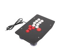 Fight Stick, USB 2.0 Port Ventouses Inférieures Game Fighting Joystick 8 Grands Boutons de Fonction Contrôle Précis 5 Touches Directionnelles pour Console de Jeu