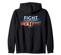 Fight The Good Fight of Faith 1 Timothy 6:12 Christian Verse Sweat à Capuche