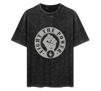 Fight The Power Public Enemy Unhip Hop Men's Summer Casual Wash Tee Tops Size XXL
