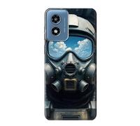Fighter Pilot Etui Coque Housse pour Motorola Moto G Play 4G (2024)