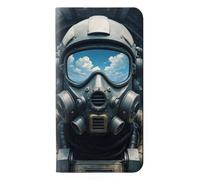 Fighter Pilot Etui Flip Housse Cuir pour iPhone 16 pro