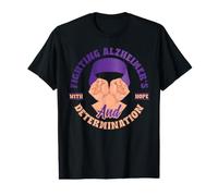 Fighting Alzheimer's with Hope and Determination T-Shirt Graphique avec Valeur