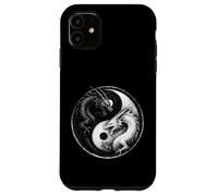 Fighting Dragons Yin Yang Vintage Anime Japonais Art Rétro Coque pour iPhone 11