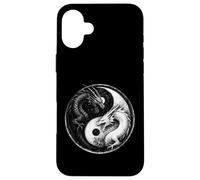 Fighting Dragons Yin Yang Vintage Anime Japonais Art Rétro Coque pour iPhone 16 Plus
