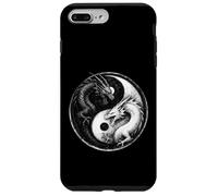 Fighting Dragons Yin Yang Vintage Anime Japonais Art Rétro Coque pour iPhone 7 Plus/8 Plus