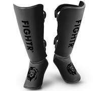 FIGHTR® Protège-Tibias - avec Ajustement Parfait et Rembourrage idéal | Protège-Tibias épais pour Kickboxing, MMA, Muay Thai et Autres Sports de Combat