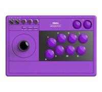 Fightstick 8BitDo Arcade Stick 2.4G Violet Bluetooth USB-C avec Turbo et macros P1/P2 pour Switch et PC