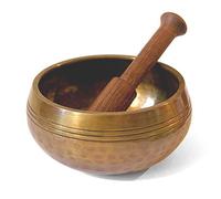 Figo Inc ® Grand bol chantant tibétain en laiton martelé à la main pour la méditation et la guérison