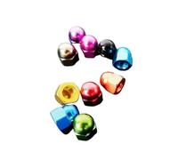 FIgpmwld Écrou borgne en Aluminium | Multicolore M3/M4/M5/M6 10 pièces for connexions à boulons(Light blue,M3 10pcs)