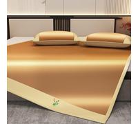 FIgpmwld Tapis de Couchage d'été en Bambou, différentes Tailles, Coussin de Refroidissement Pliable en rotin glacé for Maison et hôtel(B,120 * 195CM)