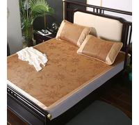 FIgpmwld Tapis de Couchage d'été en Bambou, différentes Tailles, Coussin de Refroidissement Pliable en rotin glacé for Maison et hôtel(G,120 * 195CM)