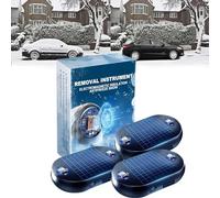 Figskey Dégivreur moléculaire solaire électromagnétique et antigel, chauffage moléculaire cinétique portable 2024, dispositif de déneigement de voiture (3 pièces)