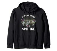 Figther Supermarine Spitfire Veteran Pilot WW2 Sweat à Capuche