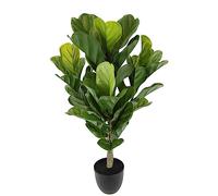 Figuier Artificiel - Plante d'intérieur - Plante Verte - Plante de Bureau - Feuille de Violon - Arbre Artificiel - pour la Maison, Le Bureau - Décoration buisson