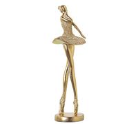 FIGURA BAILARINA DORADA 10X10X30CM