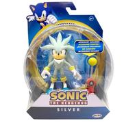 Jakks Pacific Sonic le hérisson Figurine argentée avec accessoire de point de contrôle 10 cm