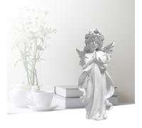 Figura de ángel en yeso para decoración del hogar, estatua de ángel de oración de 150 g