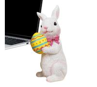 Figura De Conejo - Adorable Escultura De Conejo Con Huevo Y Zanahoria | Estatua De Conejo De Resina Para Decoración De Jardín | Esculturas De Jardín Bellamente Elaboradas Para El Hogar, El Jard