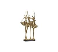 FIGURA RESINA 25X9,8X44,5 BAILARINAS DORADO