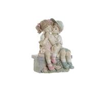 FIGURA RESINA 27X17,5X34,5 NIÑOS AZUL