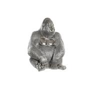 FIGURA RESINA 46X40X61 GORILA PLATEADO