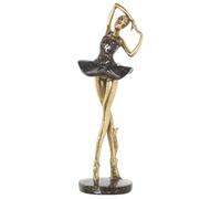 FIGURA RESINA BAILARINA DORADA 14X11X38CM