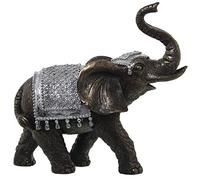 FIGURA RESINA ELEFANTE PLATEADO 27X12X25CM