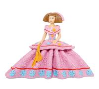 FIGURA RESINA MENINA ROSA_25X12X18CM