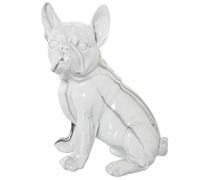 FIGURA RESINA PERRO ACABADO MÁRMOL 16X12X21CM