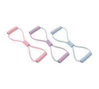 Figure 8 Bande de résistance avec poignées, 8 bandes de résistance en forme de forme pour bras, corde de traction pour fitness, 8 jambes, épaules de yoga