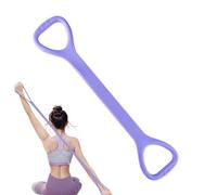 Figure 8 Bande de résistance en silicone élastique portable avec poignées, bandes de résistance pour la maison, la gym, le yoga, le pilates, le haut du corps, le bas du corps, les bras, le dos, la