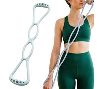 Figure 8 Bande de résistance - Ergonomique portable en silicone élastique 6,8 kg - Bandes extensibles pour les bras - Outil de tonification du haut du corps - Équipement de yoga pour le dos, la