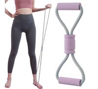 Figure 8 Bande de résistance - Tube extensible, corde de traction | Sangle de fitness élastique épaisse avec poignées confortables, design slip durable pour l'entraînement de la poitrine, des bras et