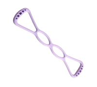 Figure 8 Resistance Band - Elastic Silicone 15 Lbs Arm Stretch Band Figure Eight Workout Rope with Non Slip Handles for Back Chest Yoga Pilates Fitness Sports
