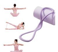 Figure 8 Resistance Band, Figure 8 Exercise Bands for Women Men, Fullbody Yoga Pulling Rope with Handles for Working Out, Arm, Chest Expander, Back Training Elastic Ropes (Purple15lbs)