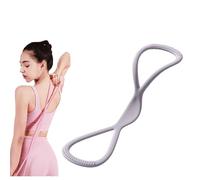 Figure 8 Resistance Bands, Stretch Bands for Women Men, 8 Shaped Exercise Bands for Arms, Back, Shoulders, Legs and HIPS Working Out | 15, 25 & 35 lbs |, Gift for Sports Lover (Gray-35lbs)