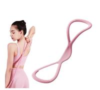 Figure 8 Resistance Bands, Stretch Bands for Women Men, 8 Shaped Exercise Bands for Arms, Back, Shoulders, Legs and HIPS Working Out | 15, 25 & 35 lbs |, Gift for Sports Lover (Pink-25lbs)