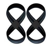 Figure-8 Straps - Cross Training Deadlift Gym Wrist Wraps 2 Pieces | Strength Training Wrist Support Bodybuilding Supplies for Men Women Exercise Powerlift Home Deadlift