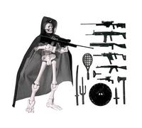 Figure D'action À Plusieurs Articulations - Modèle De Jouet Squelettique Chapeau De Seau, Chapeau Modèle D'assemblage De s De Mobilité Multi-éléments - Figure D'action En Plastique T13 Pour Déco