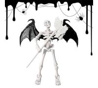 Figure D'action Squelette - Modèle De Jouets Articulé Mobile | Recueil De Collection Réaliste Possible | Design Créatif D'Halloween, Thème De L'amant Fantastique, Accessoire De Passionné De Photograph