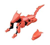 Figure de bête de jointure - sculpture en plastique de membres mobiles, ensemble de jouets à assemblage à construction, réplique miniature détaillée | Afficher l'art pour les de décoration de