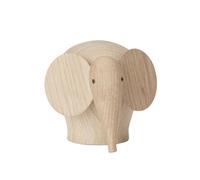 Figure de bois Nunu Éléphant mini LxWxH 9.5x8.2x7.5cm