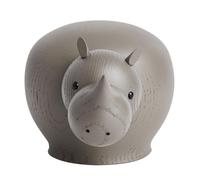 Woud Figure de bois Rina Rhinoceros M taupe LxPxH 20,5x12,5x11,5cm