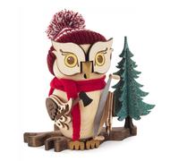 Figure de Brûleur D'Encens Chouette Travailleur Forestier Neuf 17cm Forstmann