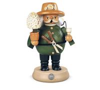 Figure de Brûleur D'Encens Fumeur Moyen Gärtner ( Bxh ): 11x18cm Neuf Neige