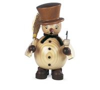 Figure de Brûleur D'Encens Fumeur Petit Bonhomme Nature ( Bxh ): 12x14cm Neuf