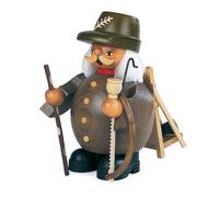 Figure de Brûleur D'Encens Fumeur Petit Travailleur Forestier Gris ( Bxh ):