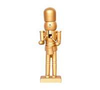 Figure de casse-noisette de Noël - Figurine de casse-noisette en bois en or pour décoration festive, présentation de table avec appel au collecteur, ornement de vacances pour les , adolescents,